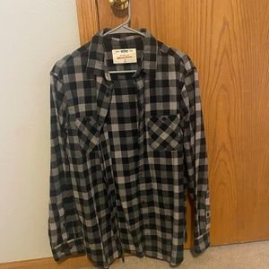 Urban Pipeline Black and Gray Flannel